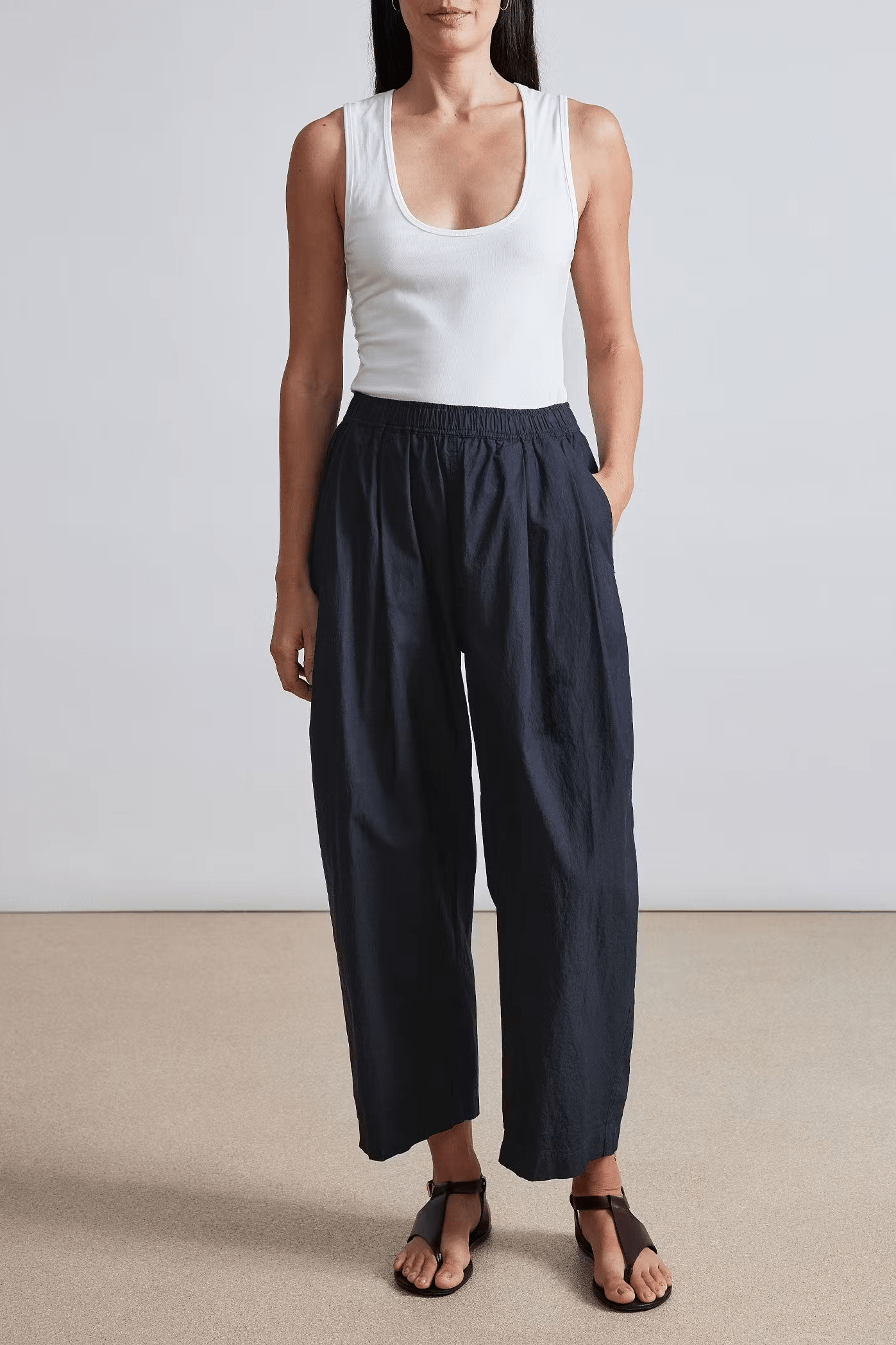 Apiece Apart Spa Pleat Pant - Black