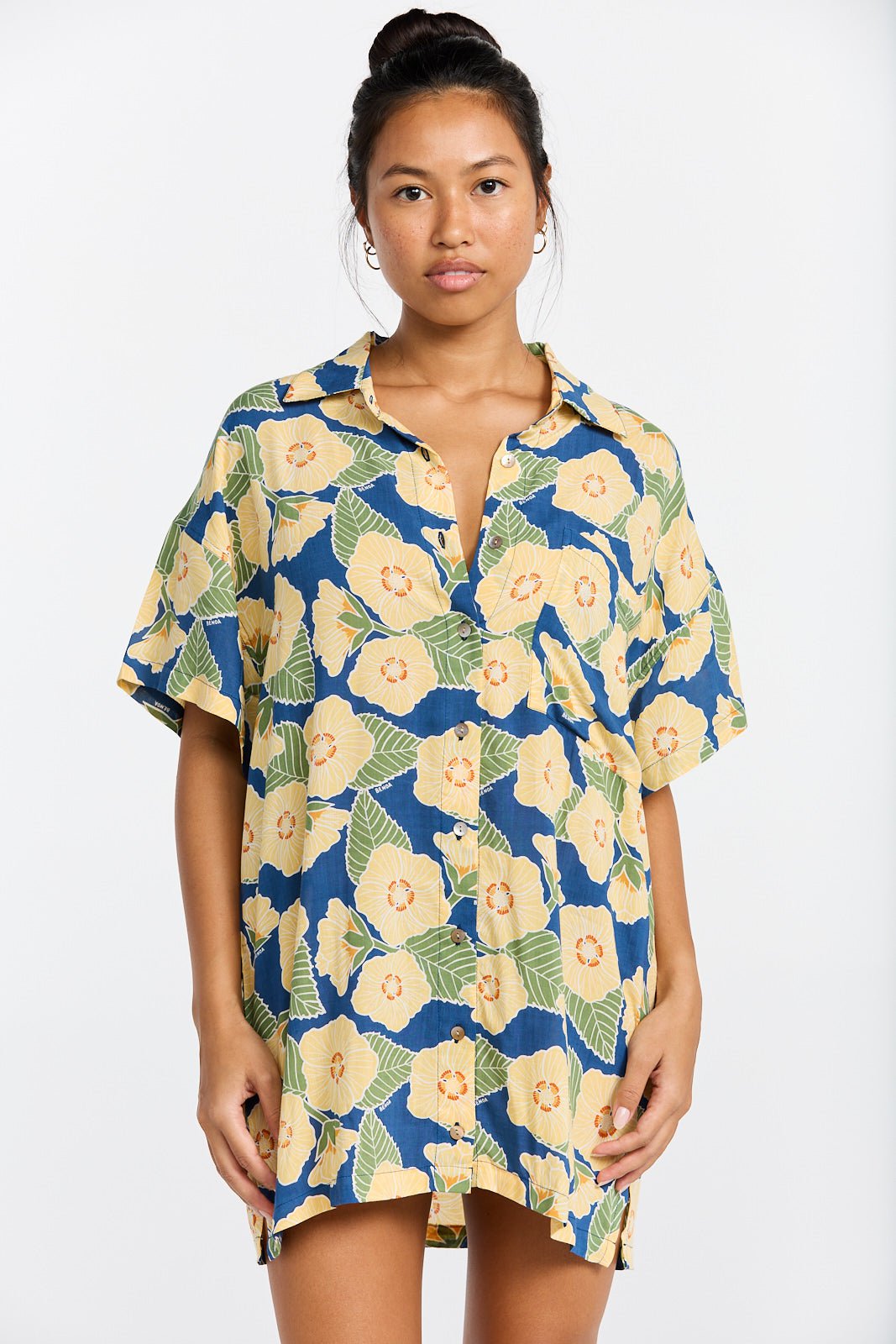 Benoa Swim Aloha Shirt Dress - Llima