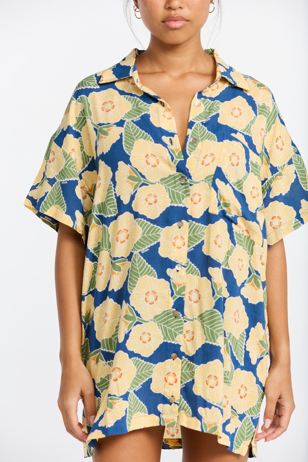 Benoa Swim Aloha Shirt Dress - Llima