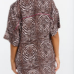 Benoa Swim Aloha Shirt Dress - Safari