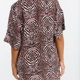 Benoa Swim Aloha Shirt Dress - Safari