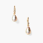 Chan Luu 14K Edison Earrings - Grey Pearl