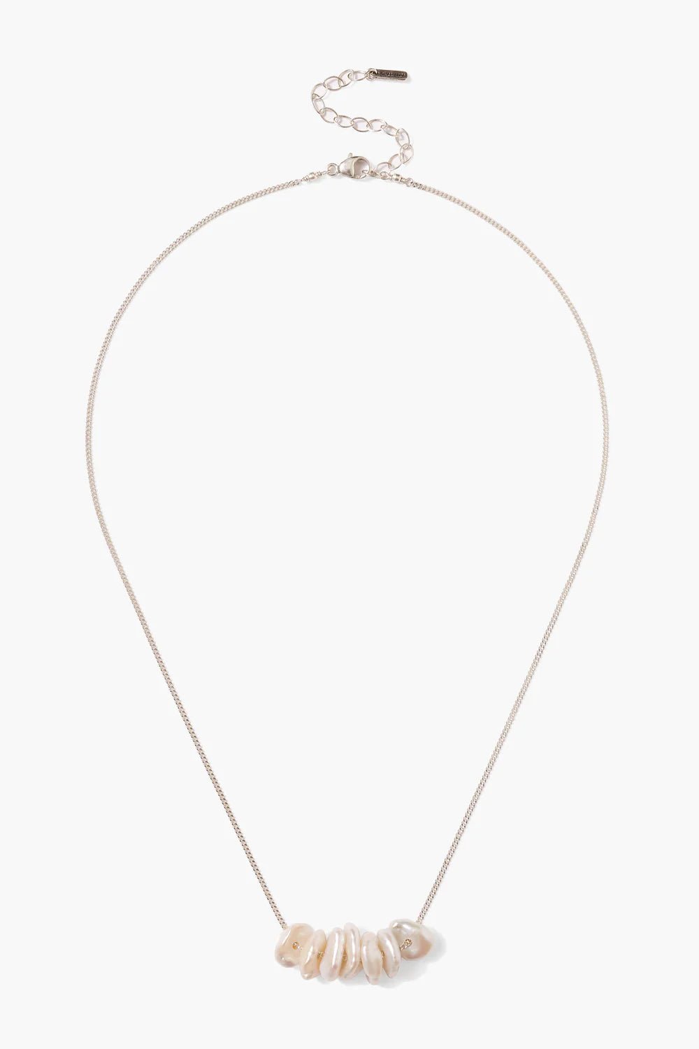 Chan Luu Anini Pearl Necklace - Silver