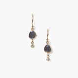 Chan Luu 14K Annalise Earrings - Black Diamond