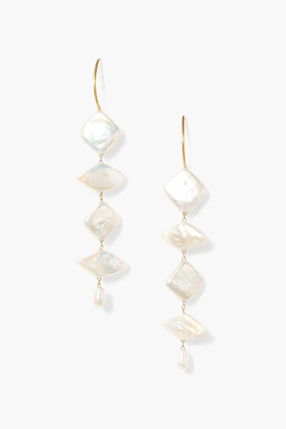 Chan Luu Brisa Earring White Pearl