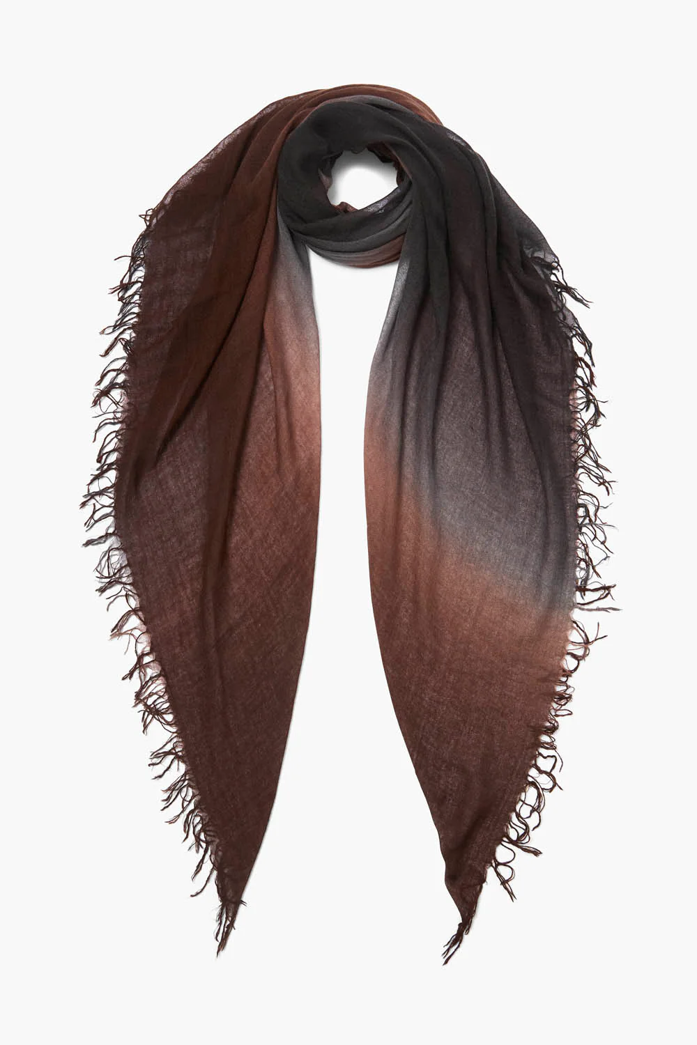 Chan Luu Cashmere & Silk Scarf - Espresso Dip Dyed