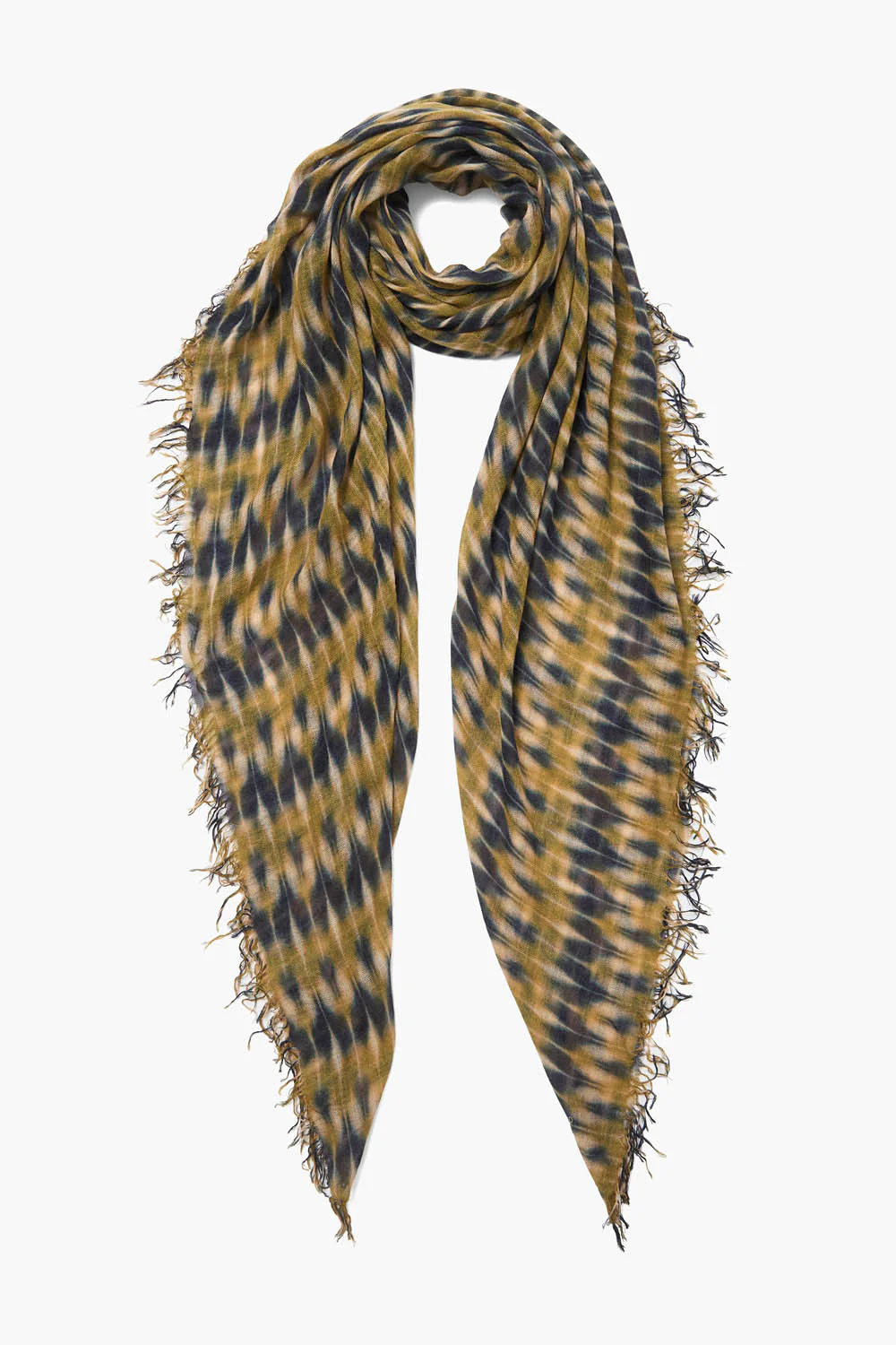 Chan Luu Cashmere & Silk Scarf - Green Tie Dye