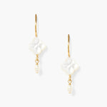 Chan Luu Clover Drop Earrings - White Mother of Pearl