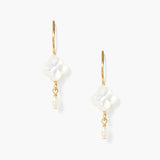 Chan Luu Clover Drop Earrings - White Mother of Pearl