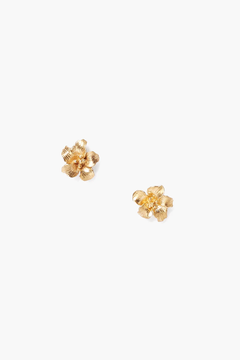 Chan Luu Gold Hibiscus Stud Earrings