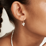 Chan Luu Hila Earrings - White Pearl Mix