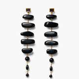 Chan Luu Mizumi Earrings - Black Agate