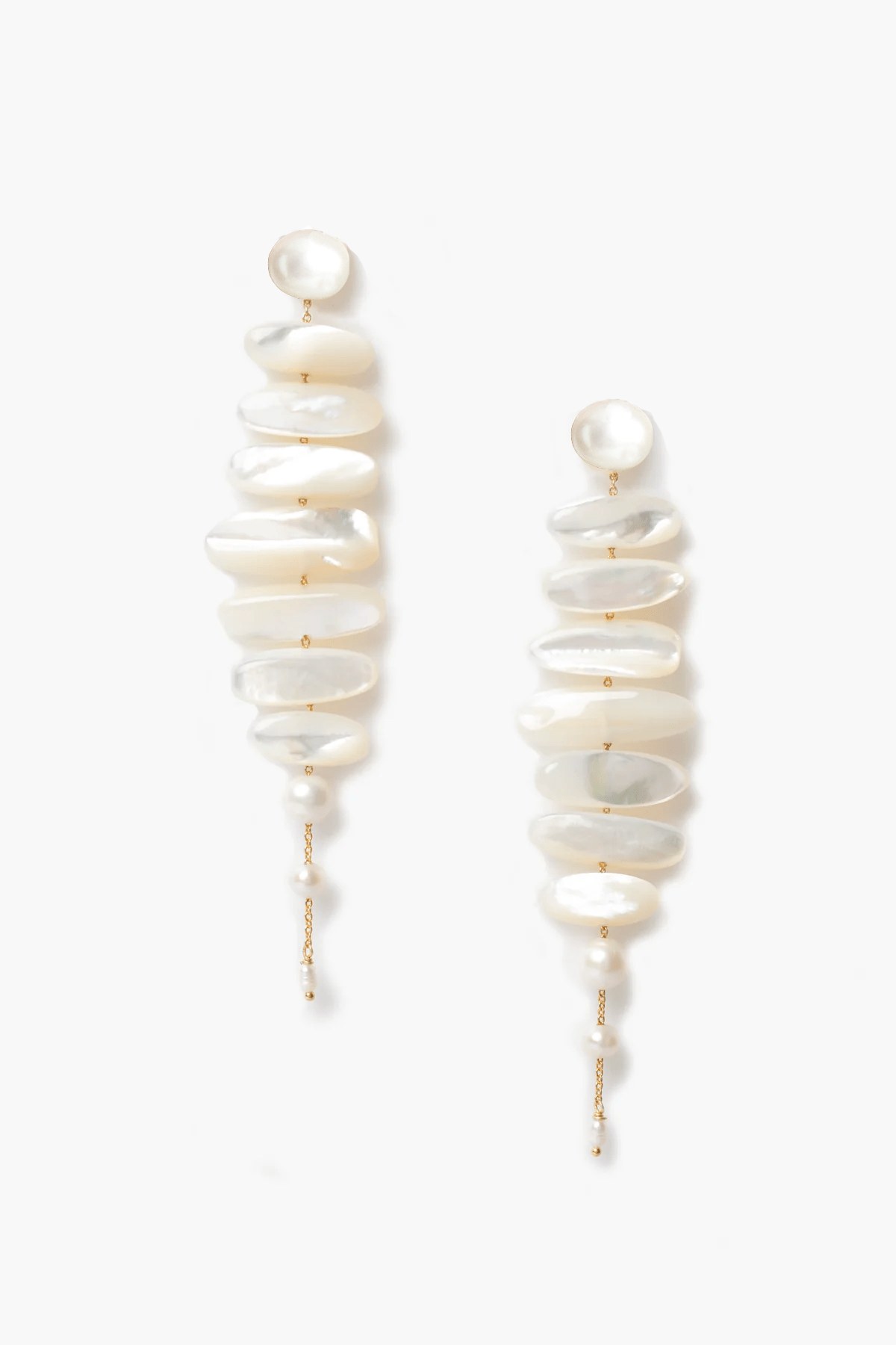 Chan Luu Mizumi Earrings - White MOP