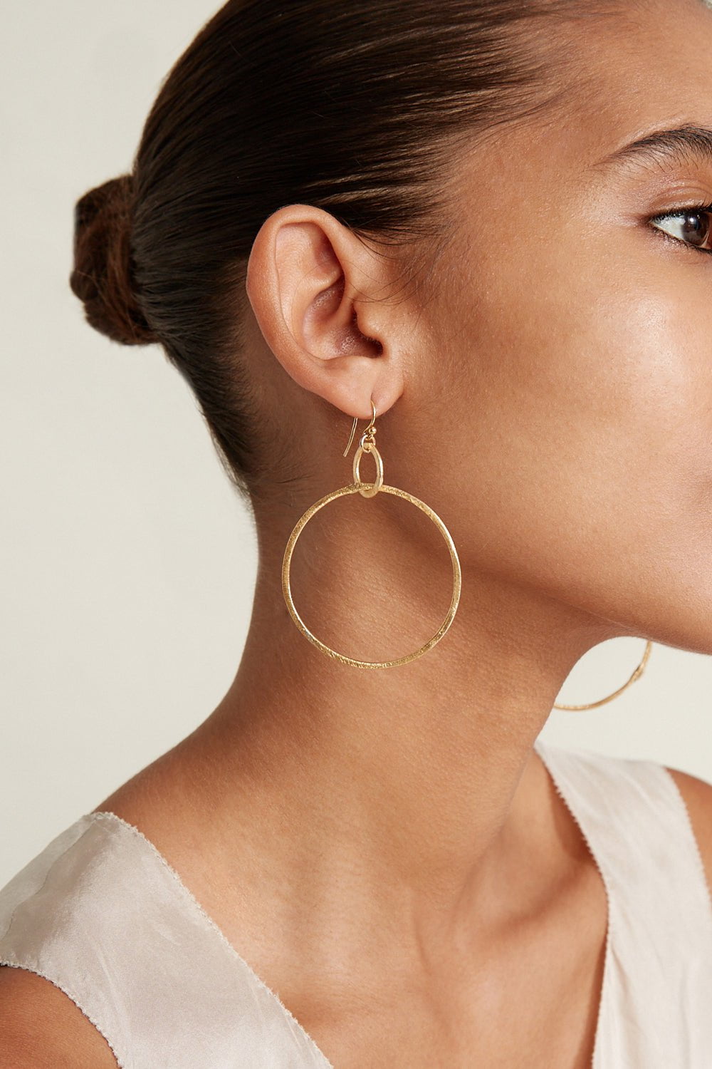 Chan Luu Rhiannon Hoop Earrings - Gold