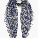 Chan Luu Cashmere & Silk Scarf - Estate Blue Tile