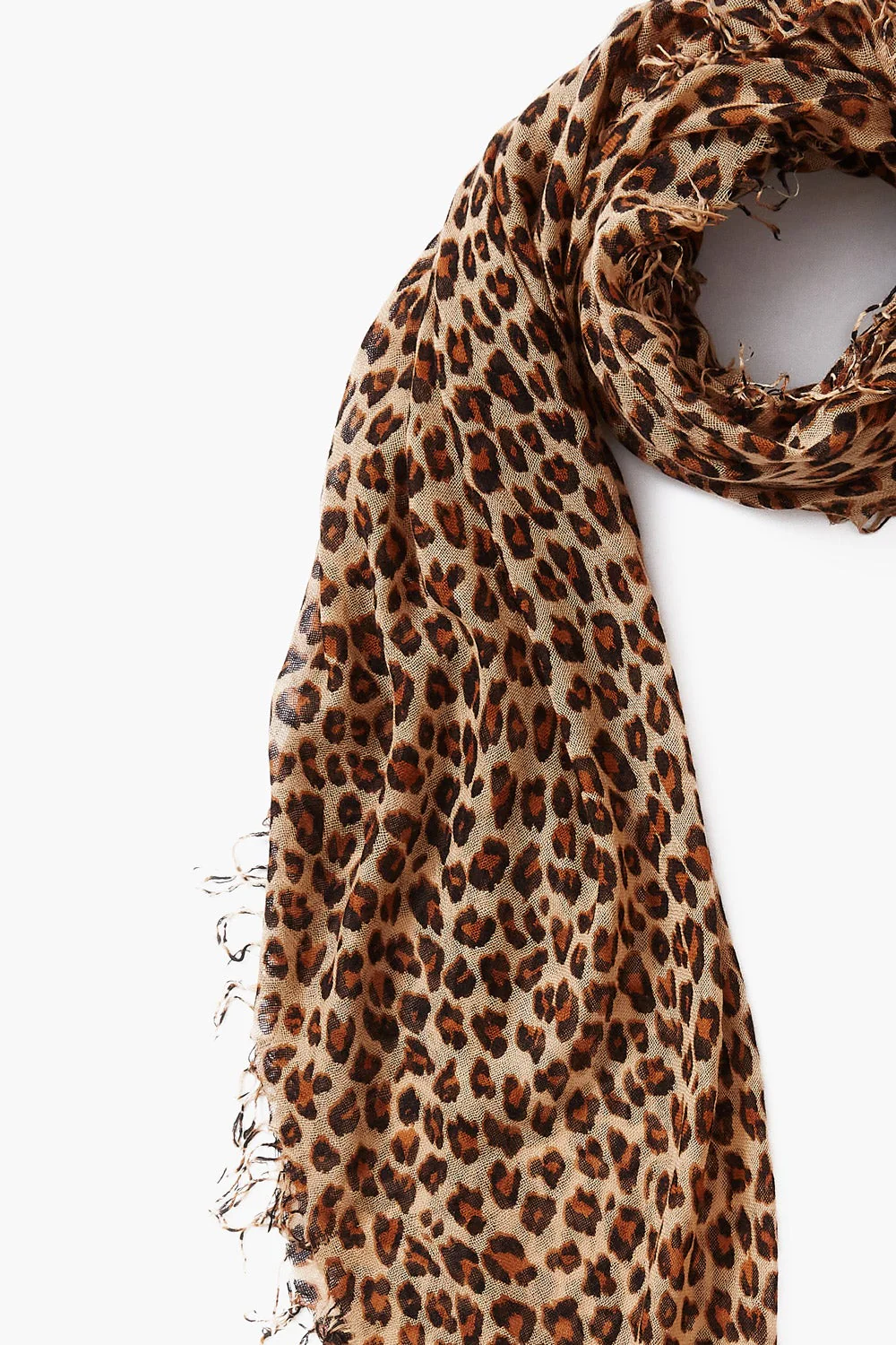 Chan Luu Cashmere & SIlk Scarf - Roasted Pecan Leopard