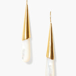 Chan Luu Tide Earrings - White Mother of Pearl