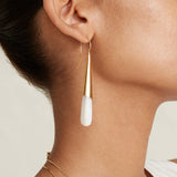 Chan Luu Tide Earrings - White Mother of Pearl