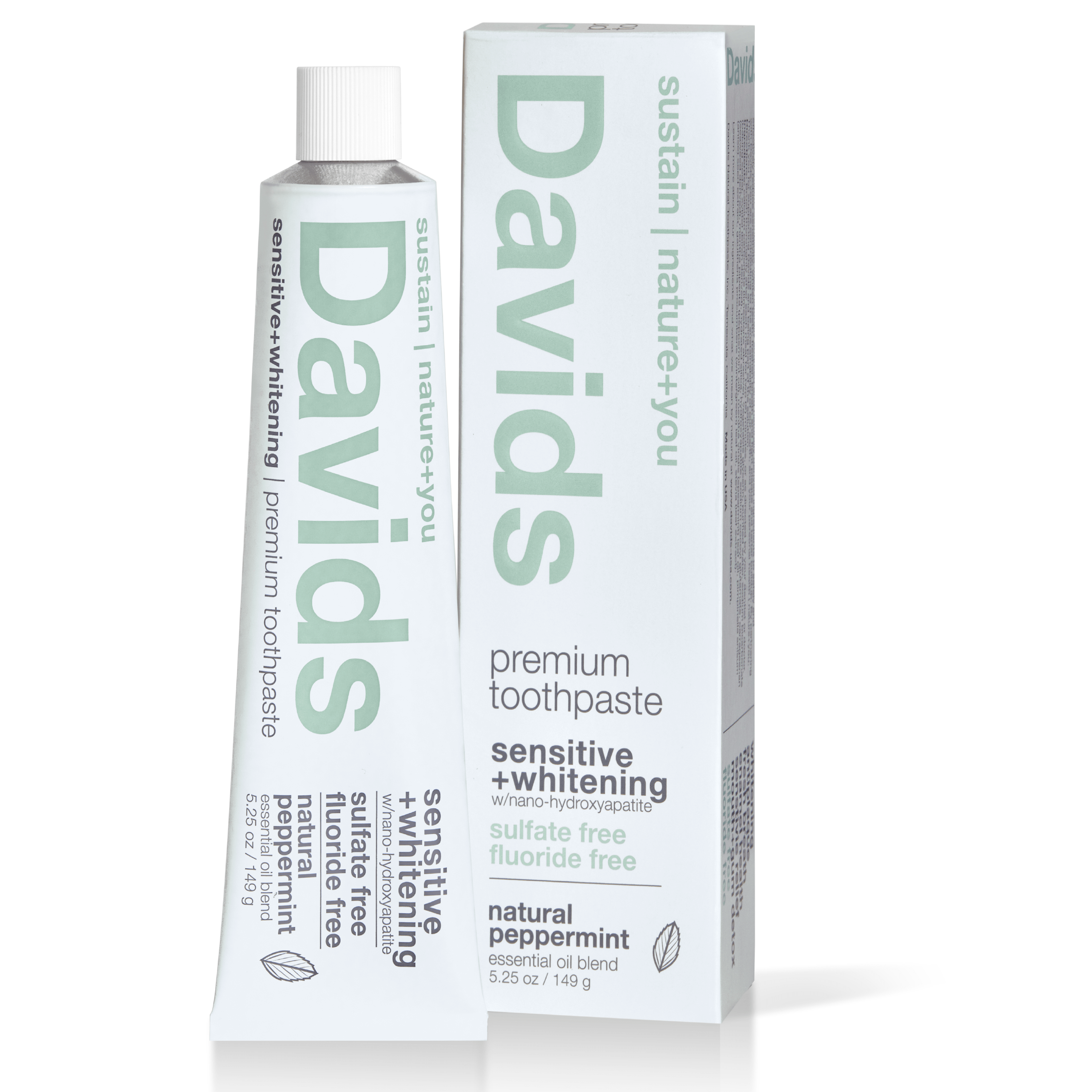 Davids Premium Sensitive & Whitening Toothpaste 5.25 oz