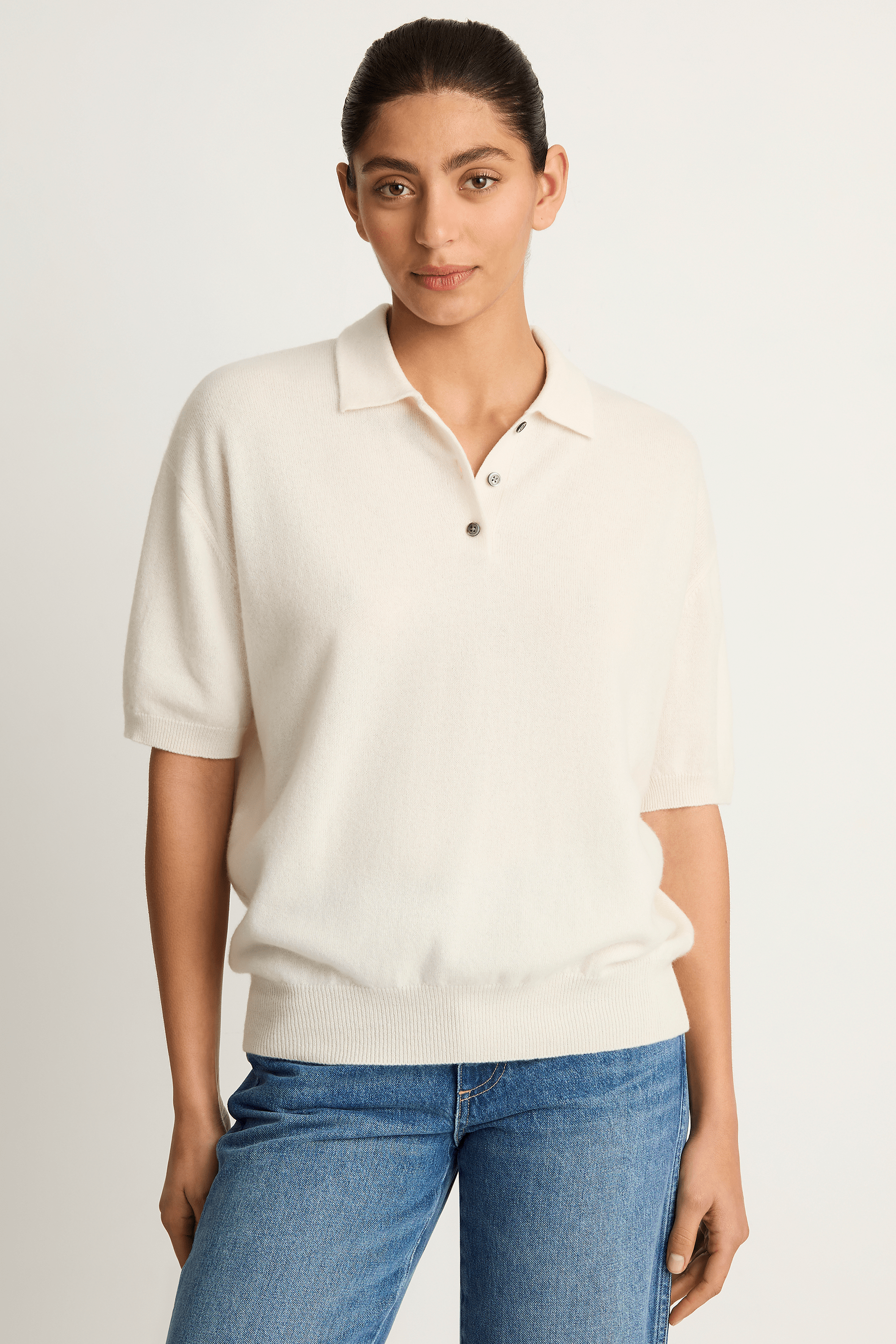 Demylee Darrin Cashmere Top - Ivory