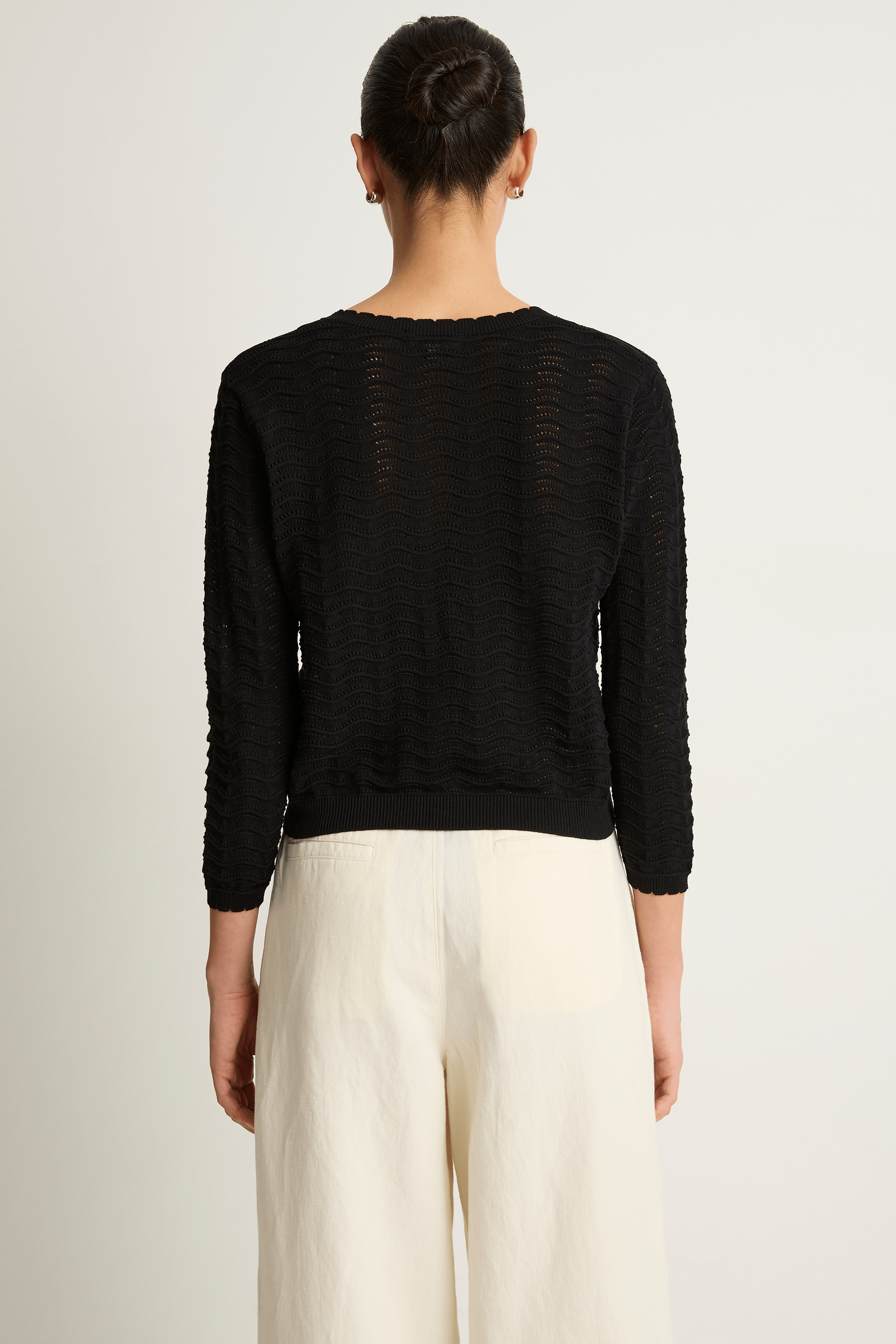 Demylee Elva Cotton Cardigan - Black