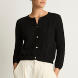 Demylee Elva Cotton Cardigan - Black