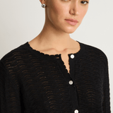 Demylee Elva Cotton Cardigan - Black