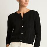 Demylee Elva Cotton Cardigan - Black