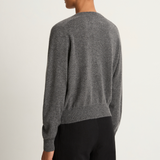 Demylee Gwen Cashmere Cardigan - Dark Heather Grey