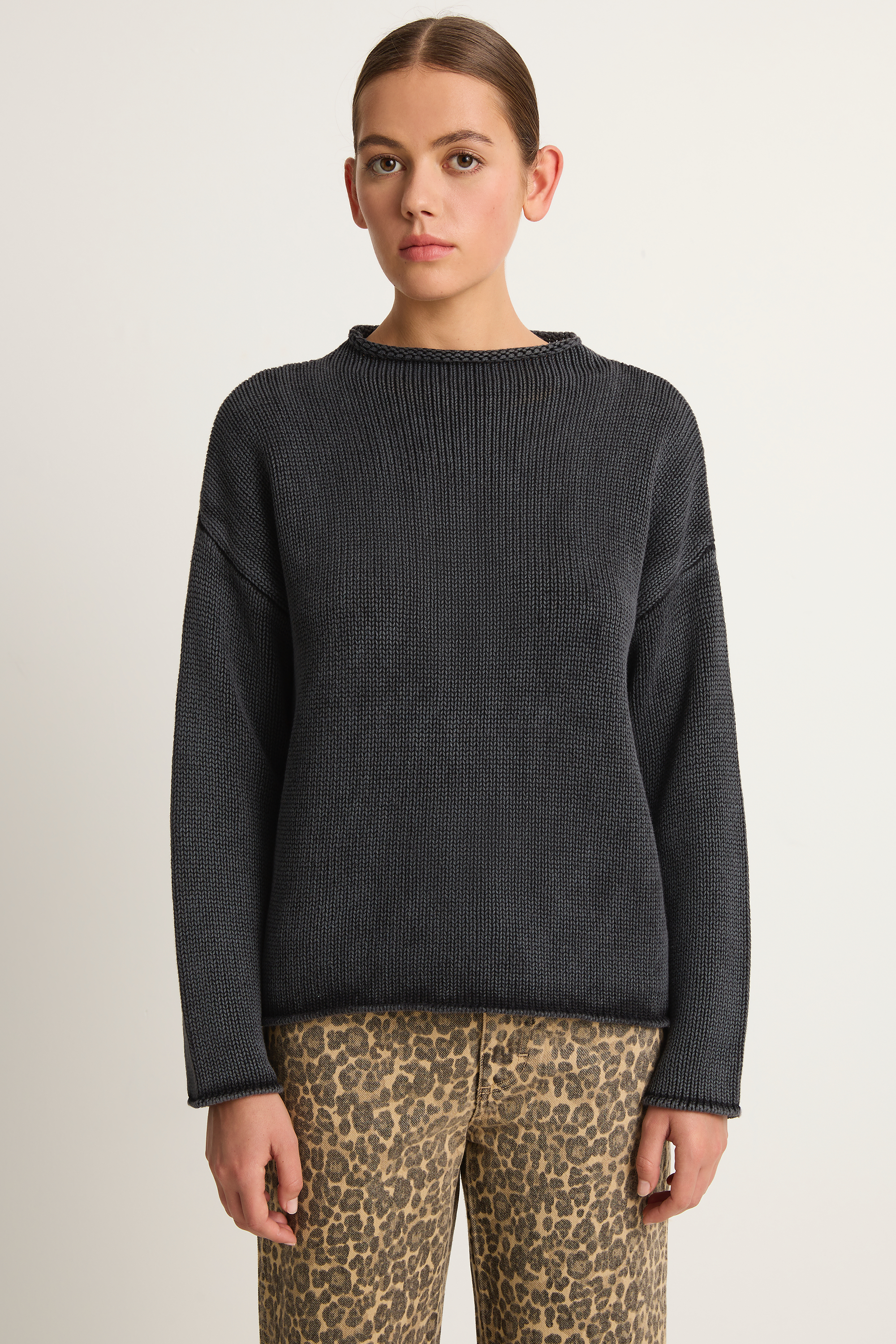 Demylee Lamis Cotton Sweater - Black