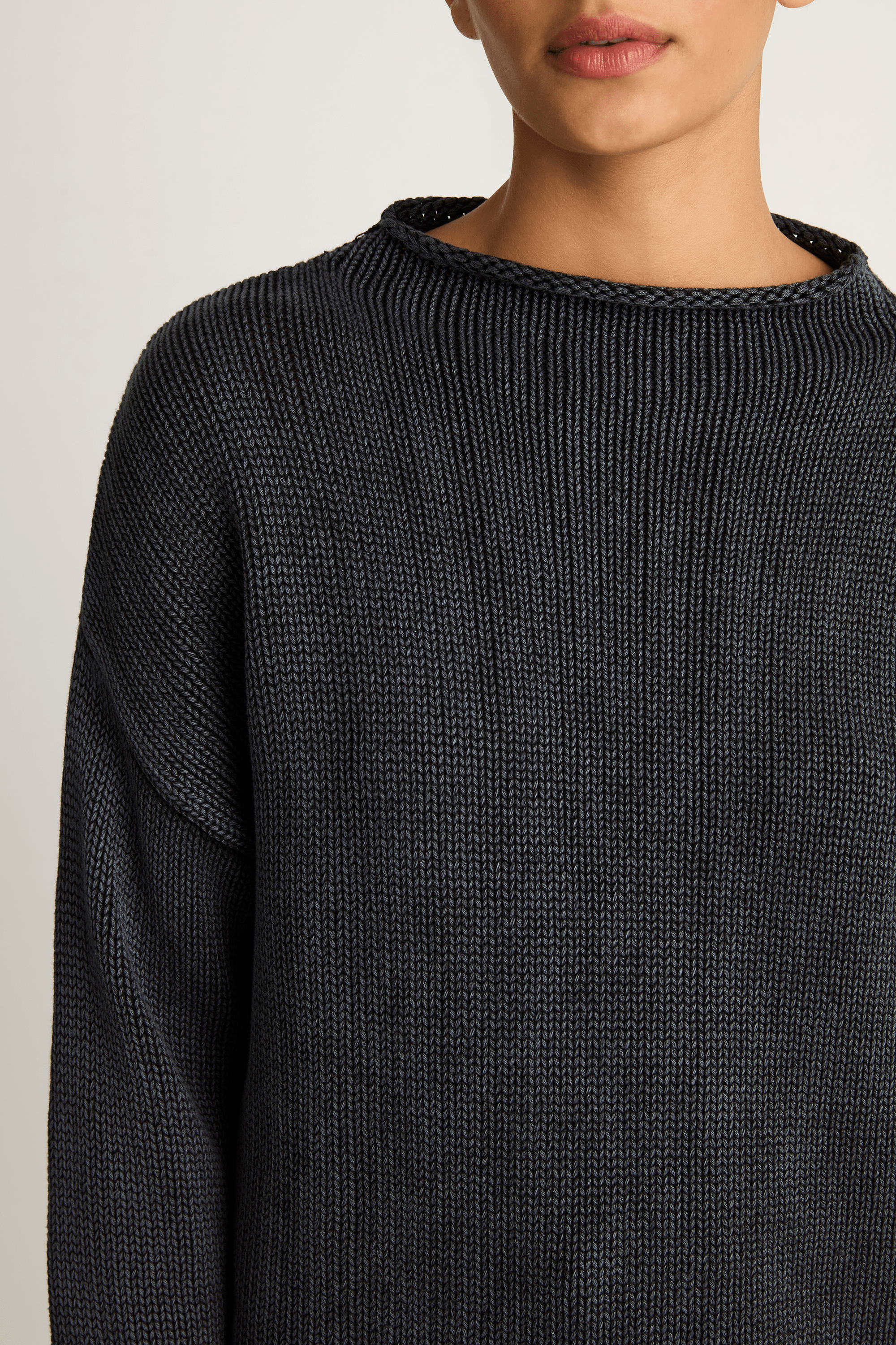 Demylee Lamis Cotton Sweater - Black