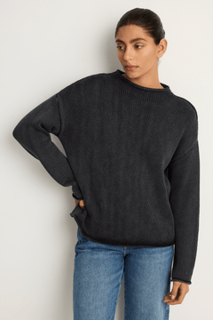 Demylee Lamis Cotton Sweater - Black