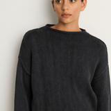 Demylee Lamis Cotton Sweater - Black