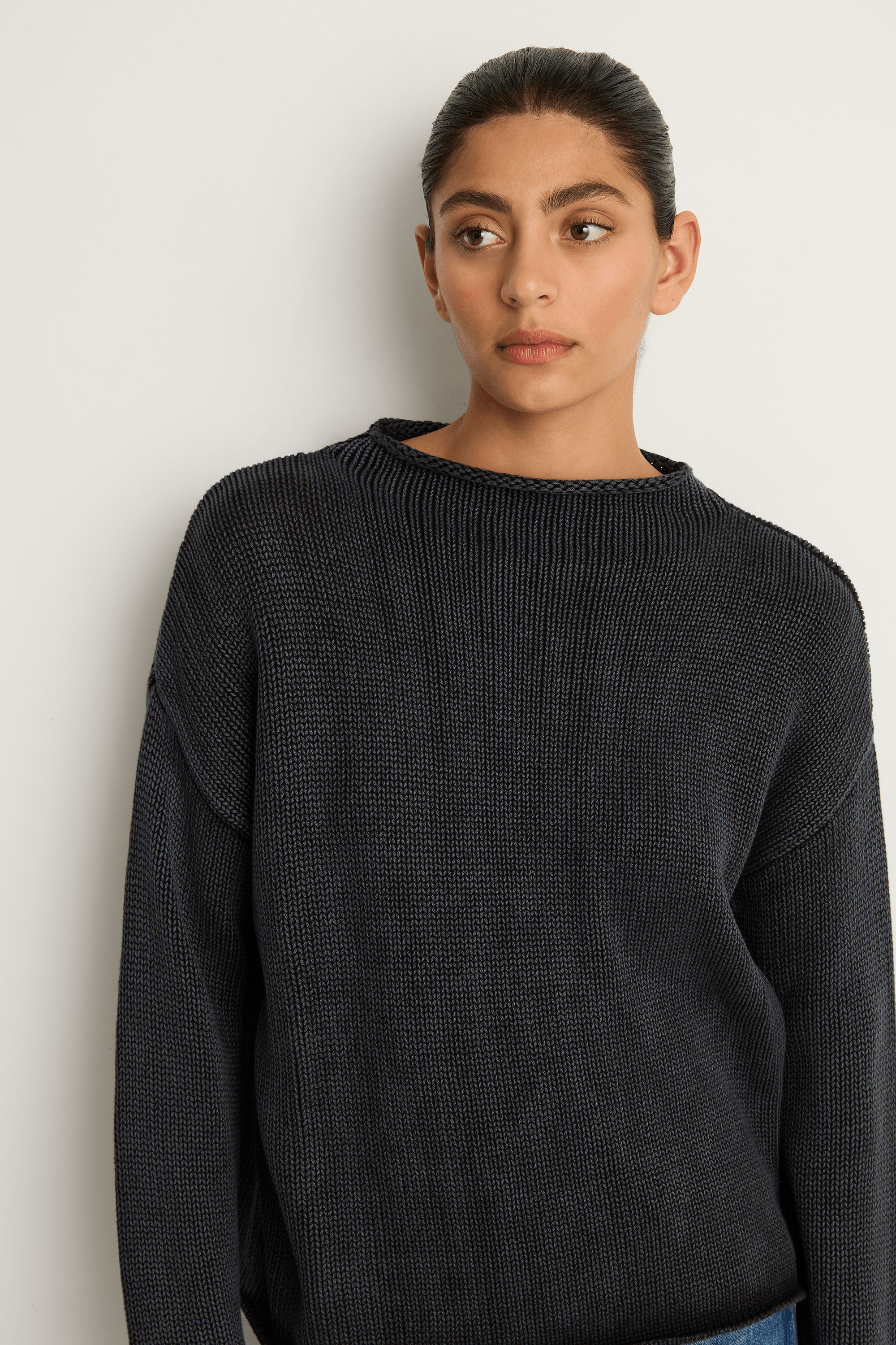 Demylee Lamis Cotton Sweater - Black