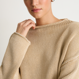 Demylee Lamis Cotton Sweater - Sandstone