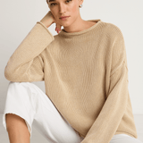 Demylee Lamis Cotton Sweater - Sandstone