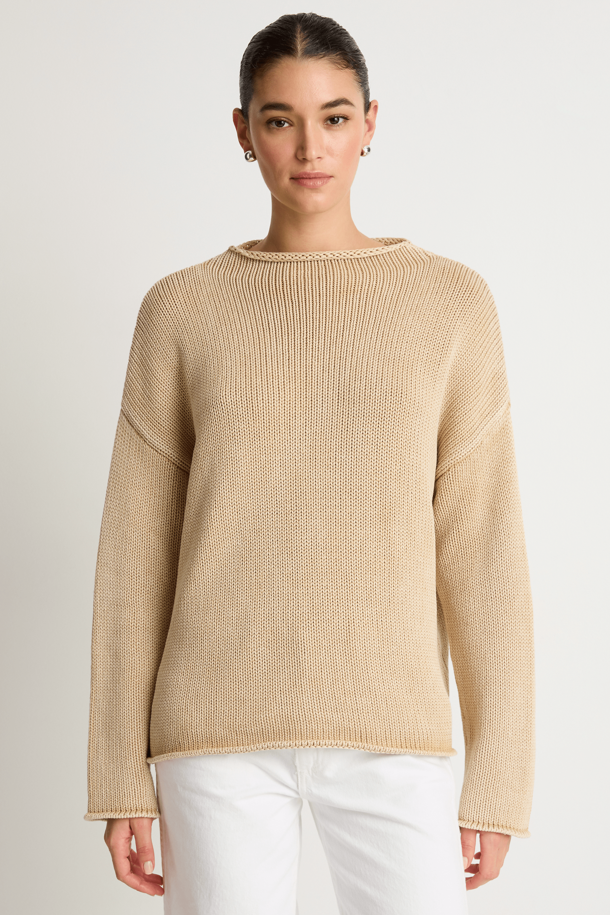 Demylee Lamis Cotton Sweater - Sandstone