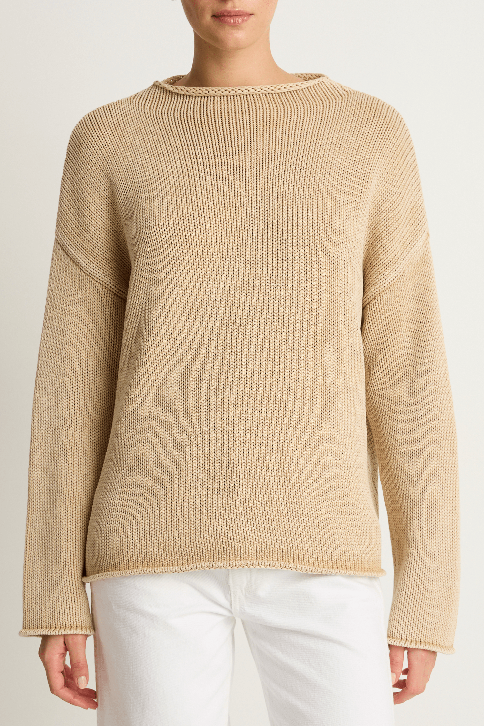 Demylee Lamis Cotton Sweater - Sandstone