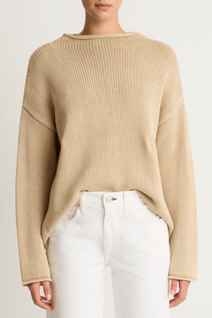 Demylee Lamis Cotton Sweater - Sandstone