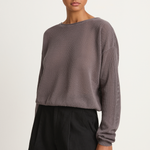 Demylee Marabel Cotton Sweater - Graphite