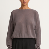 Demylee Marabel Cotton Sweater - Graphite