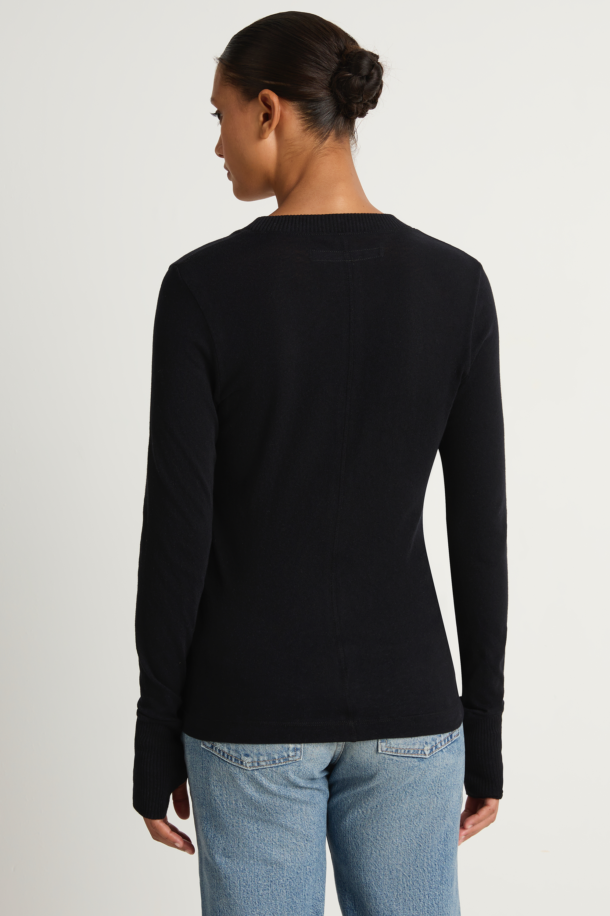 Enza Costa Cashmere Easy Cuffed U - Black