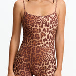 Benoa Body Square Neck Romper 3" - Sahara