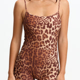 Benoa Body Square Neck Romper 3" - Sahara
