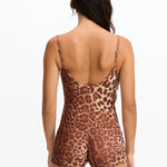 Benoa Body Square Neck Romper 3" - Sahara