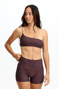 Benoa Body 4" Biker Shorts - Chocolate Zebra