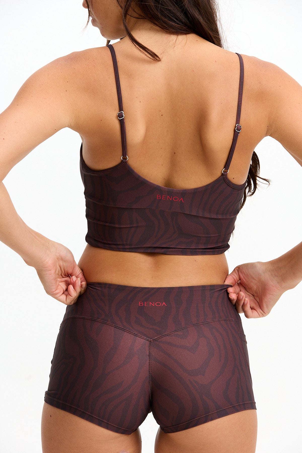 Benoa Body Active Tank - Chocolate Zebra