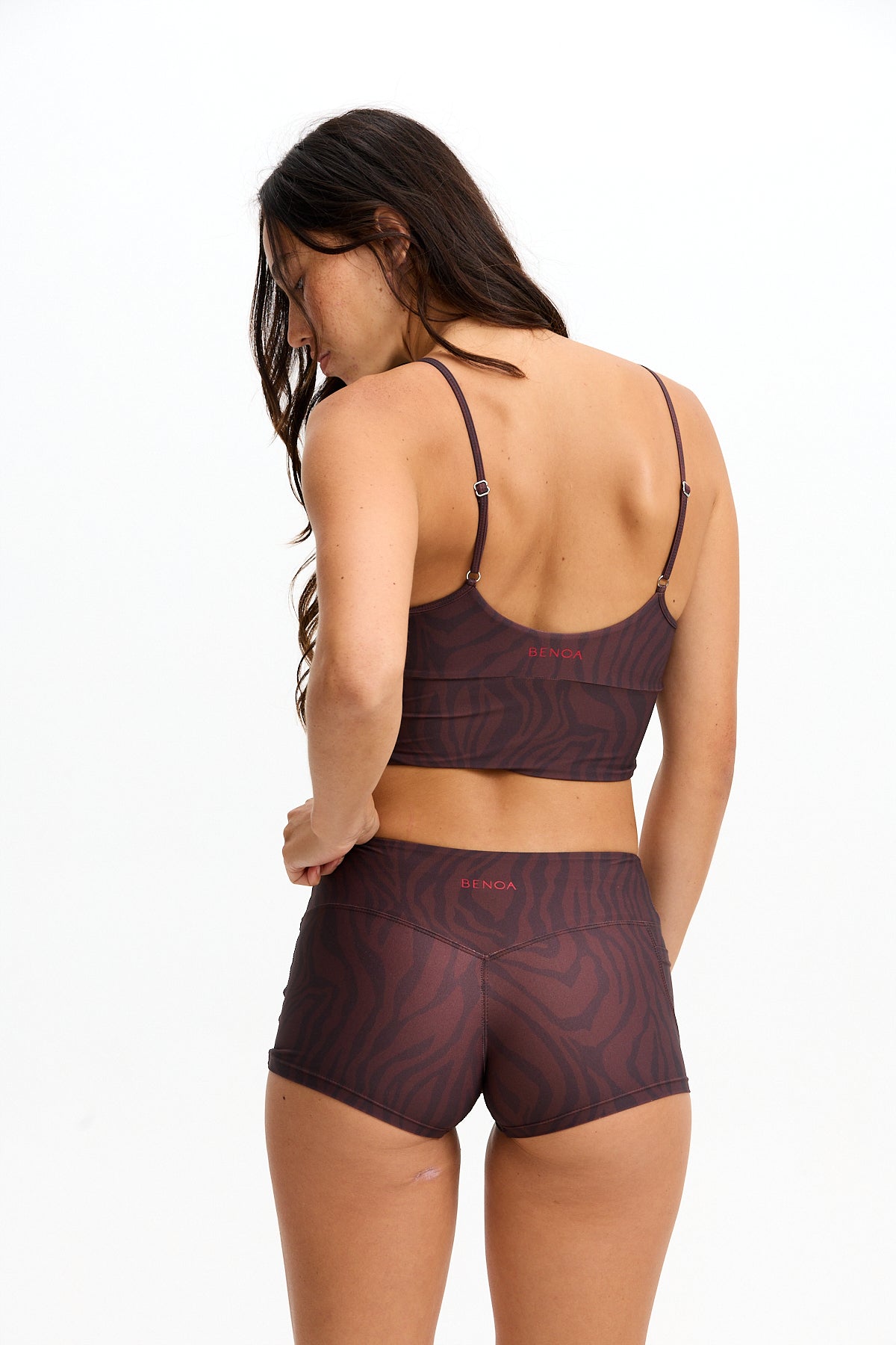 Benoa Body Active Tank - Chocolate Zebra
