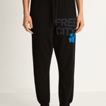 FREECITY Superfluff Pocket Lux Sweatpant - Superblack Blue