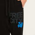 FREECITY Superfluff Pocket Lux Sweatpant - Superblack Blue